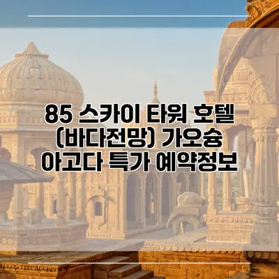 85 스카이 타워 호텔 (바다전망) 가오슝 아고다 특가 예약정보