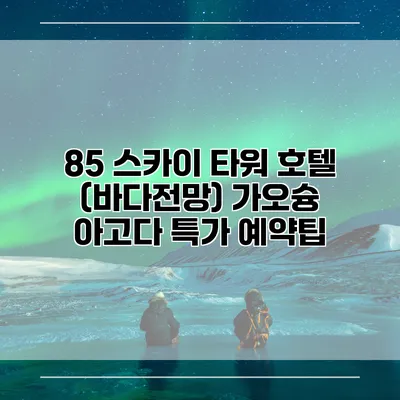 85 스카이 타워 호텔 (바다전망) 가오슝 아고다 특가 예약팁