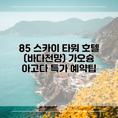 85 스카이 타워 호텔 (바다전망) 가오슝 아고다 특가 예약팁