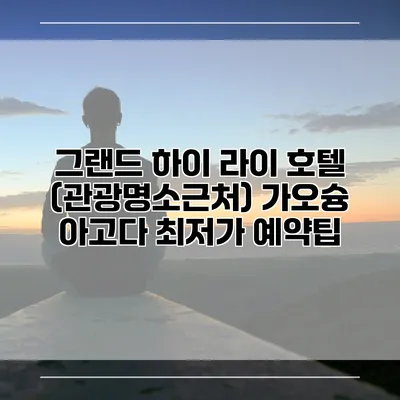 그랜드 하이 라이 호텔 (관광명소근처) 가오슝 아고다 최저가 예약팁