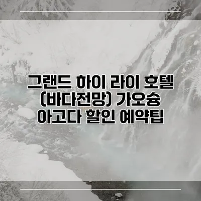 그랜드 하이 라이 호텔 (바다전망) 가오슝 아고다 할인 예약팁
