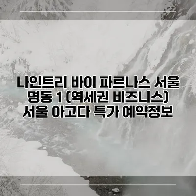 나인트리 바이 파르나스 서울 명동 1 (역세권 비즈니스) 서울 아고다 특가 예약정보
