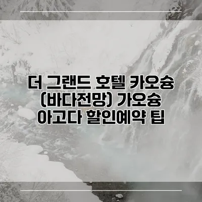더 그랜드 호텔 카오슝 (바다전망) 가오슝 아고다 할인예약 팁