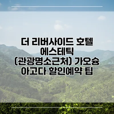 더 리버사이드 호텔 에스테틱 (관광명소근처) 가오슝 아고다 할인예약 팁