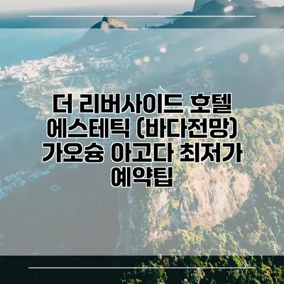 더 리버사이드 호텔 에스테틱 (바다전망) 가오슝 아고다 최저가 예약팁