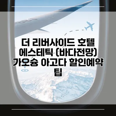 더 리버사이드 호텔 에스테틱 (바다전망) 가오슝 아고다 할인예약 팁