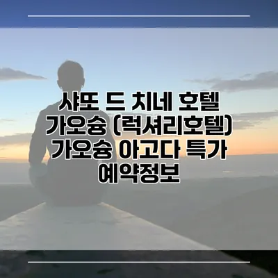 샤또 드 치네 호텔 가오슝 (럭셔리호텔) 가오슝 아고다 특가 예약정보