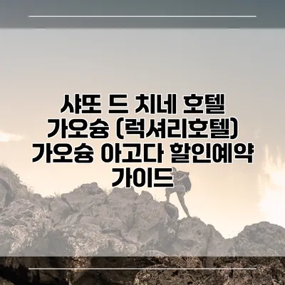 샤또 드 치네 호텔 가오슝 (럭셔리호텔) 가오슝 아고다 할인예약 가이드