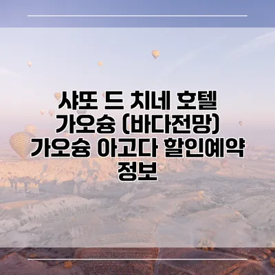 샤또 드 치네 호텔 가오슝 (바다전망) 가오슝 아고다 할인예약 정보