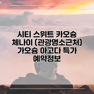 시티 스위트 카오슝 체나이 (관광명소근처) 가오슝 아고다 특가 예약정보