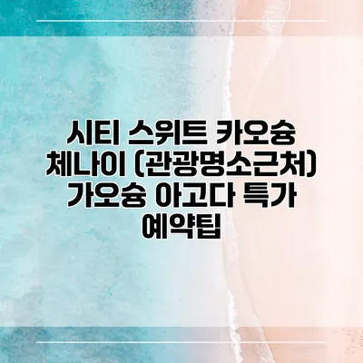 시티 스위트 카오슝 체나이 (관광명소근처) 가오슝 아고다 특가 예약팁
