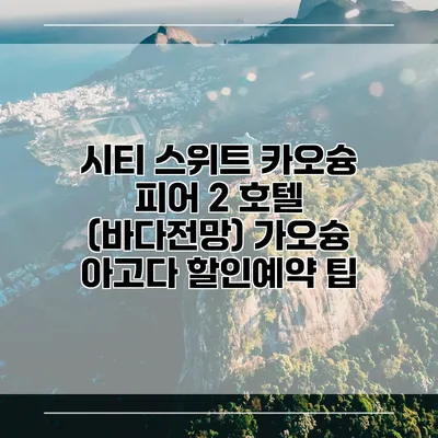 시티 스위트 카오슝 피어 2 호텔 (바다전망) 가오슝 아고다 할인예약 팁