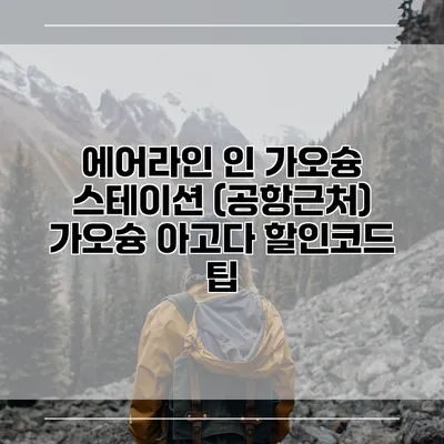 에어라인 인 가오슝 스테이션 (공항근처) 가오슝 아고다 할인코드 팁