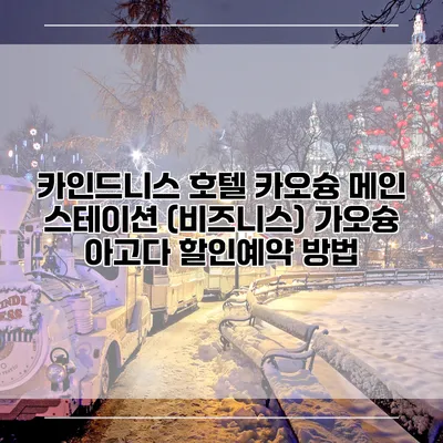 카인드니스 호텔 카오슝 메인 스테이션 (비즈니스) 가오슝 아고다 할인예약 방법