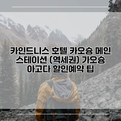 카인드니스 호텔 카오슝 메인 스테이션 (역세권) 가오슝 아고다 할인예약 팁