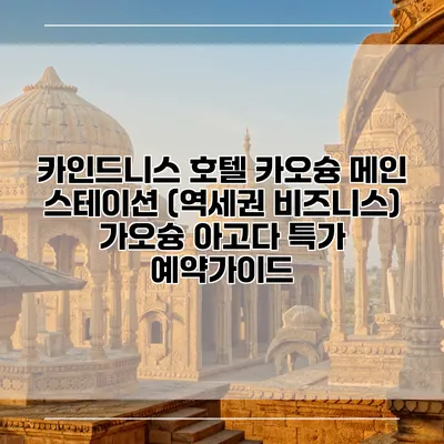 카인드니스 호텔 카오슝 메인 스테이션 (역세권 비즈니스) 가오슝 아고다 특가 예약가이드