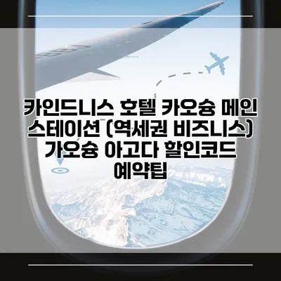 카인드니스 호텔 카오슝 메인 스테이션 (역세권 비즈니스) 가오슝 아고다 할인코드 예약팁