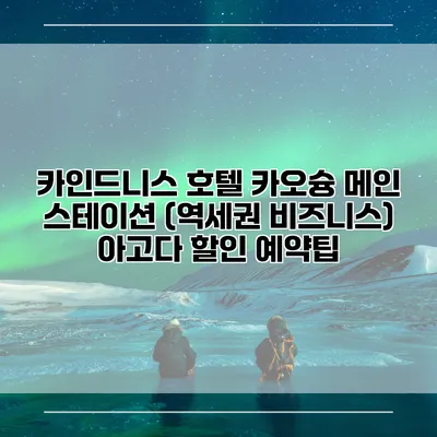 카인드니스 호텔 카오슝 메인 스테이션 (역세권 비즈니스) 아고다 할인 예약팁