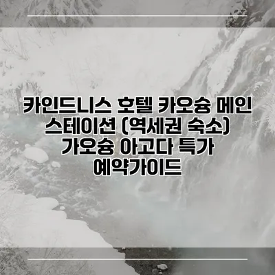 카인드니스 호텔 카오슝 메인 스테이션 (역세권 숙소) 가오슝 아고다 특가 예약가이드