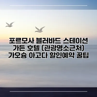포르모사 블러바드 스테이션 가든 호텔 (관광명소근처) 가오슝 아고다 할인예약 꿀팁