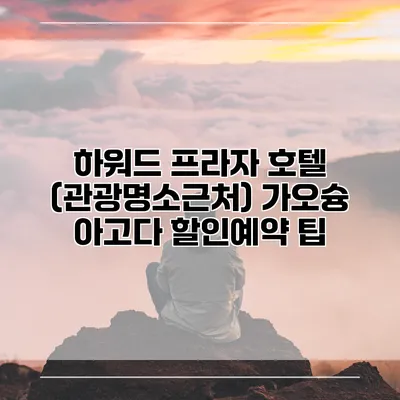 하워드 프라자 호텔 (관광명소근처) 가오슝 아고다 할인예약 팁