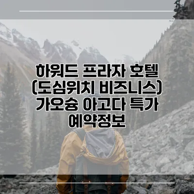 하워드 프라자 호텔 (도심위치 비즈니스) 가오슝 아고다 특가 예약정보