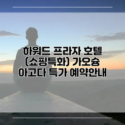 하워드 프라자 호텔 (쇼핑특화) 가오슝 아고다 특가 예약안내