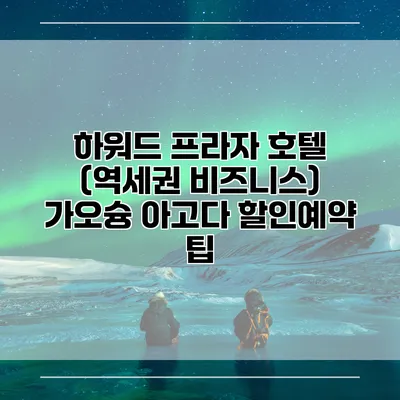 하워드 프라자 호텔 (역세권 비즈니스) 가오슝 아고다 할인예약 팁