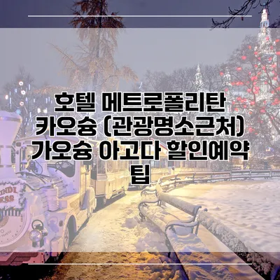 호텔 메트로폴리탄 카오슝 (관광명소근처) 가오슝 아고다 할인예약 팁