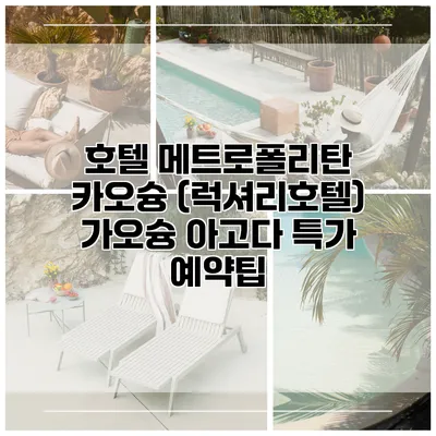 호텔 메트로폴리탄 카오슝 (럭셔리호텔) 가오슝 아고다 특가 예약팁