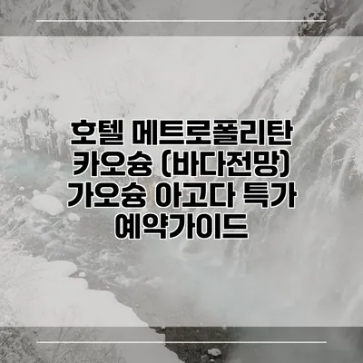 호텔 메트로폴리탄 카오슝 (바다전망) 가오슝 아고다 특가 예약가이드