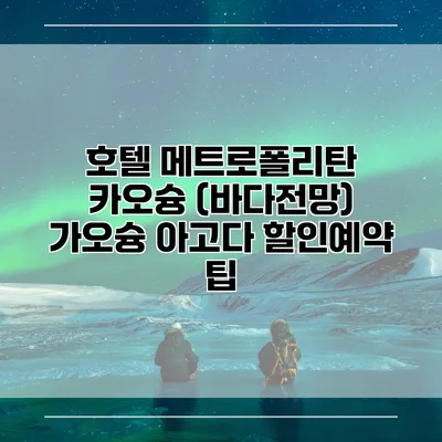 호텔 메트로폴리탄 카오슝 (바다전망) 가오슝 아고다 할인예약 팁