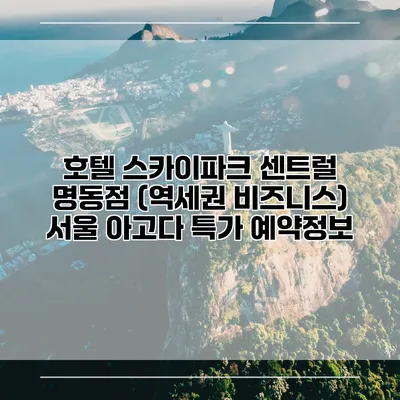 호텔 스카이파크 센트럴 명동점 (역세권 비즈니스) 서울 아고다 특가 예약정보
